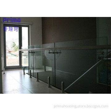 Modern Glass Balustrade with Stainless Steel Handrail